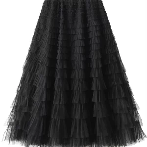 Y2K Grunge Style Tutu Tulle Skirt - Retro Summer Fashion Statement