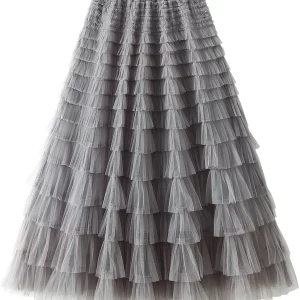 Y2K Grunge Style Tutu Tulle Skirt - Retro Summer Fashion Statement