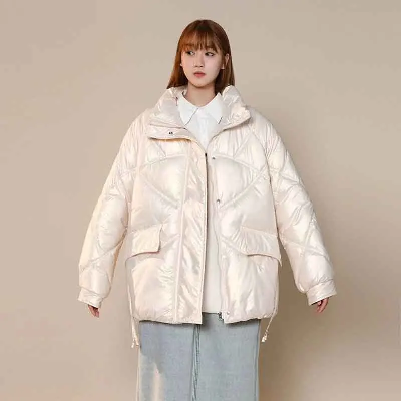 Y2K Grunge Style Winter Parka - Harajuku Loose Fit Down Jacket