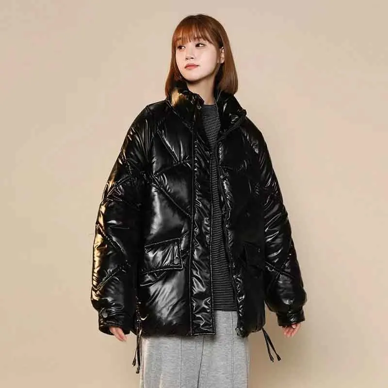 Y2K Grunge Style Winter Parka - Harajuku Loose Fit Down Jacket