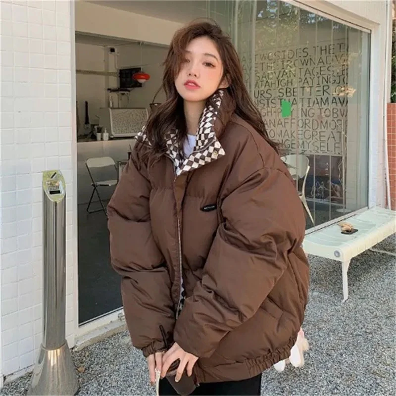 Y2K Grunge Style Winter Parka Coat - Korean Fashion Outerwear