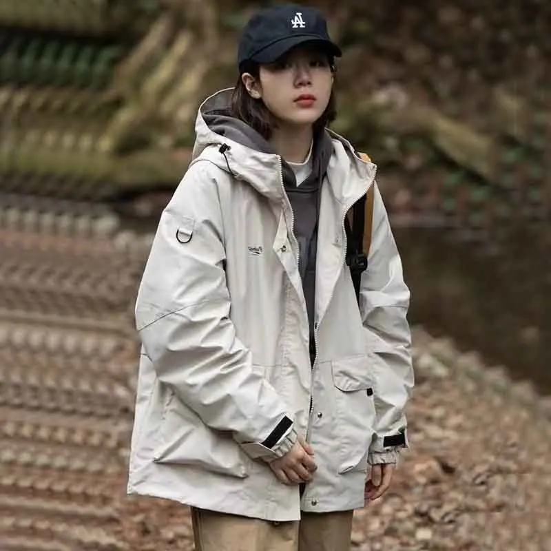 Y2K Grunge Style Women's Oversized Sportswear Jacket