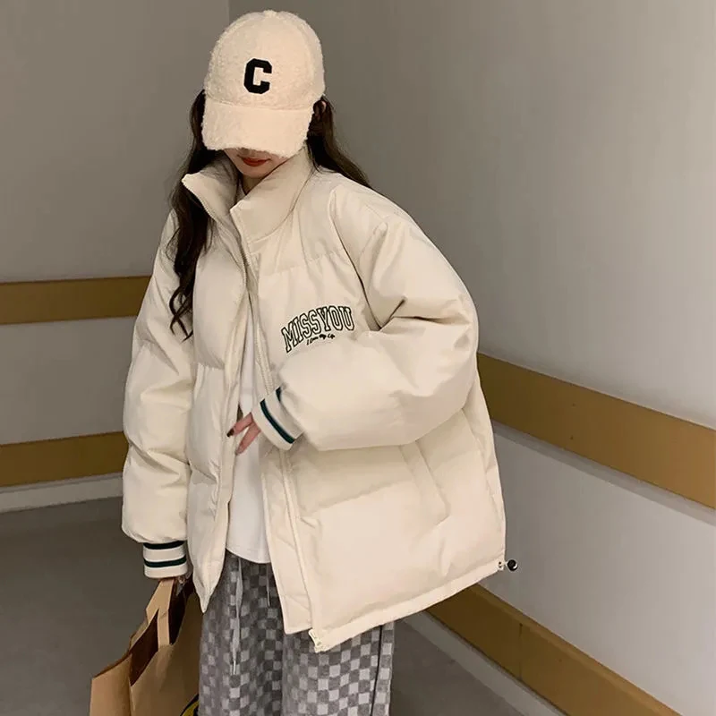 Y2K Grunge Style Women's Winter Parka - Harajuku Streetwear Coat