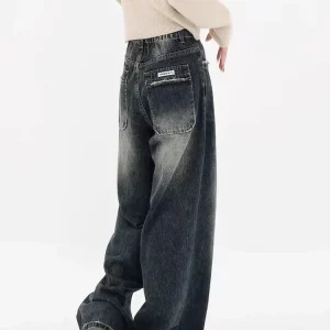 Y2K Harajuku Baggy Jeans - Retro Streetwear Denim Trousers