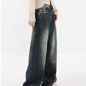 Y2K Harajuku Baggy Jeans - Retro Streetwear Denim Trousers