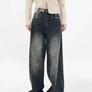 Y2K Harajuku Baggy Jeans - Retro Streetwear Denim Trousers