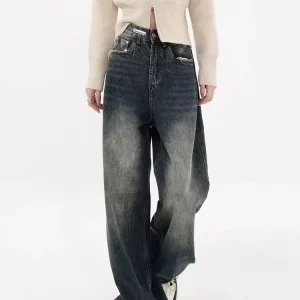 Y2K Harajuku Baggy Jeans - Retro Streetwear Denim Trousers