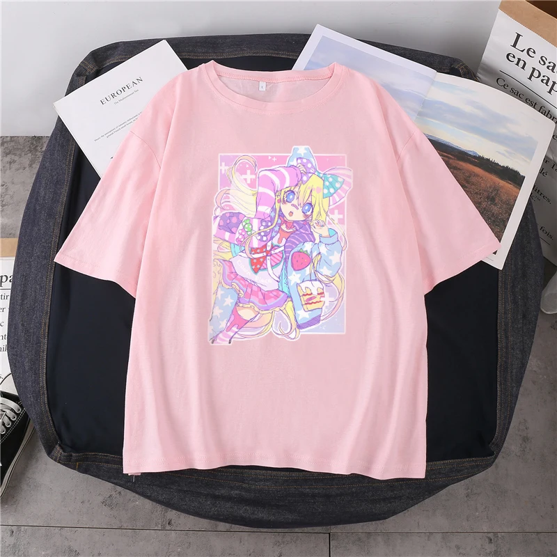 Y2K Harajuku Chic Loose Anime Streetwear Women's T-shirt