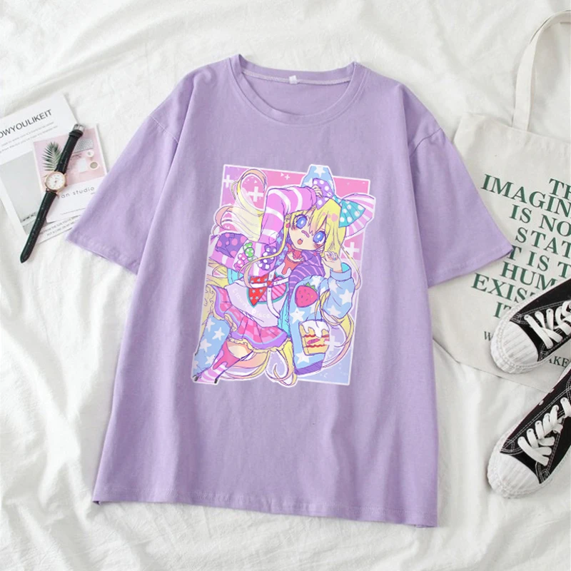 Y2K Harajuku Chic Loose Anime Streetwear Women's T-shirt