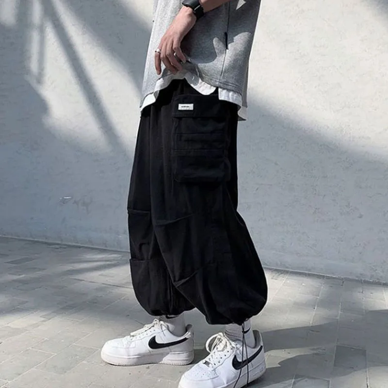 Y2K Harajuku Streetwear Cargo Pants - Japanese Big Pocket Casual Joggers