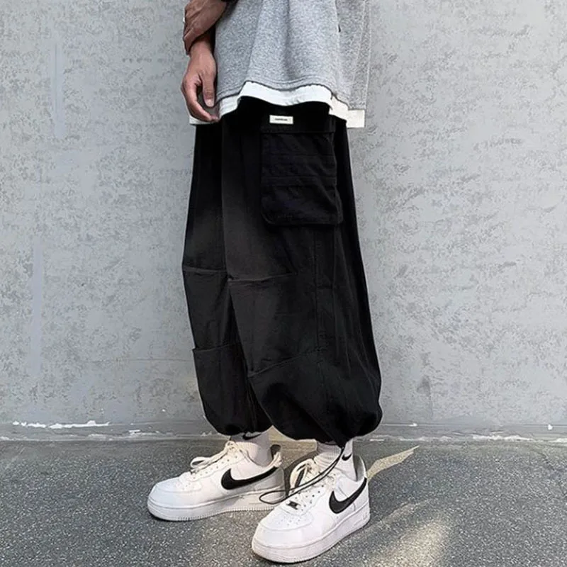 Y2K Harajuku Streetwear Cargo Pants - Japanese Big Pocket Casual Joggers