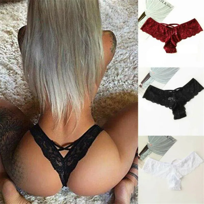 Y2K High Waist Lace Panties - Sexy Floral Triangle Underwear