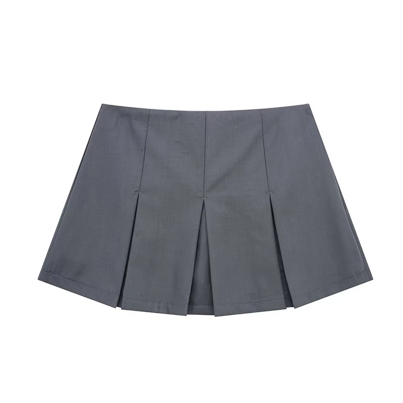 Y2K High Waist Pleated Mini Skirt - Summer Fashion Retro Style A-Line Dance Skirt