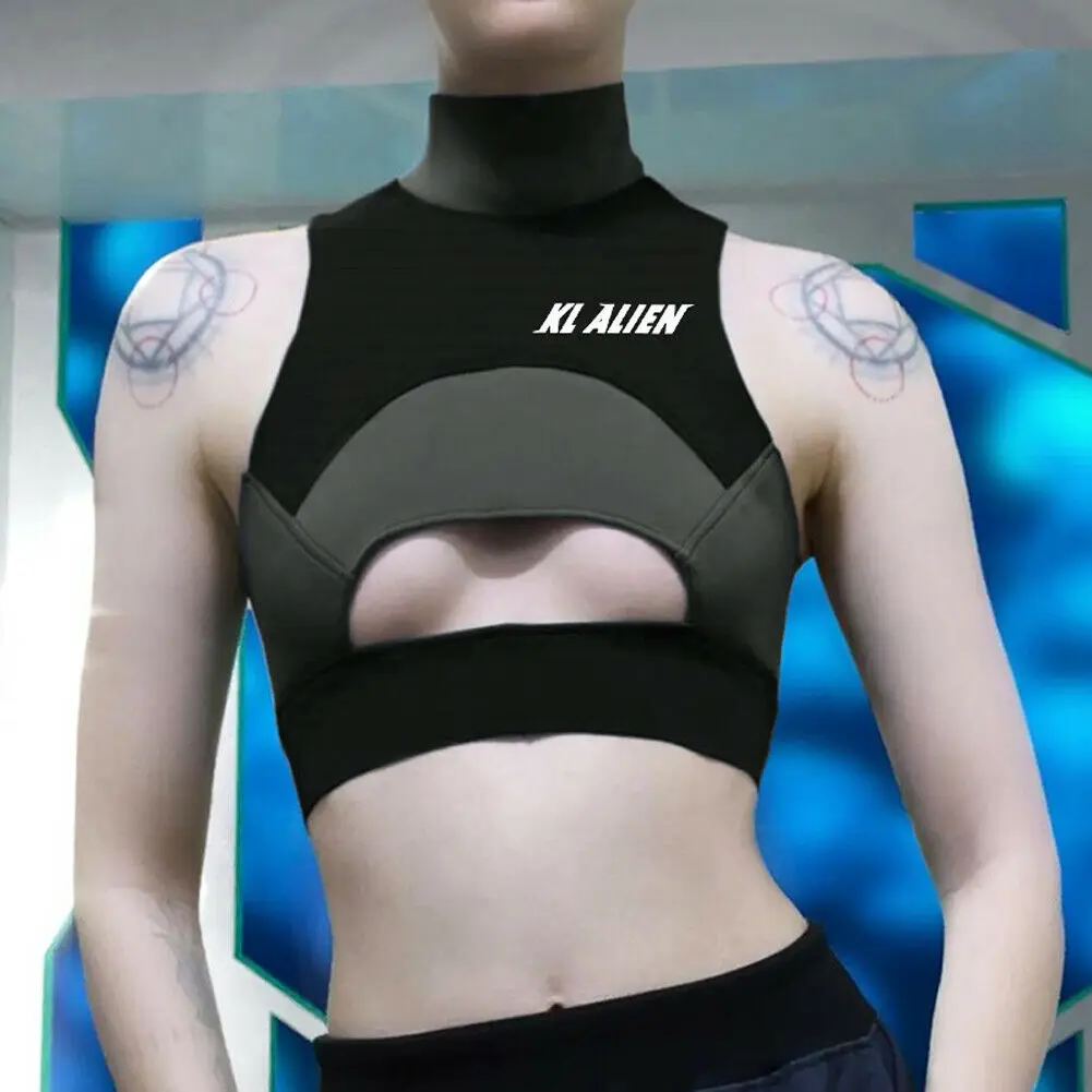 Y2K Hip Hop Summer Club Stretch Bandeau Crop Top