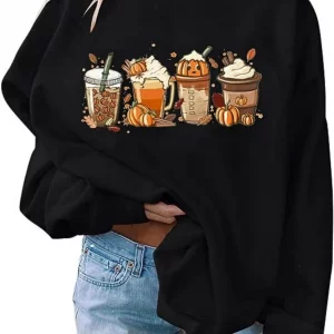 Y2K-Inspired Cartoon Print Graphic Sweatshirt