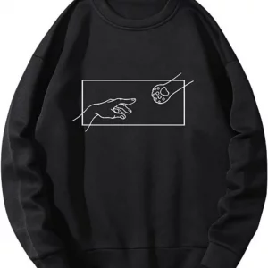 Y2K Inspired Cartoon Print Graphic Sweatshirt