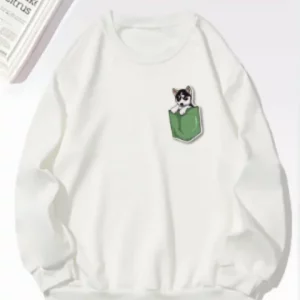 Y2K Inspired Cartoon Print Graphic Sweatshirt