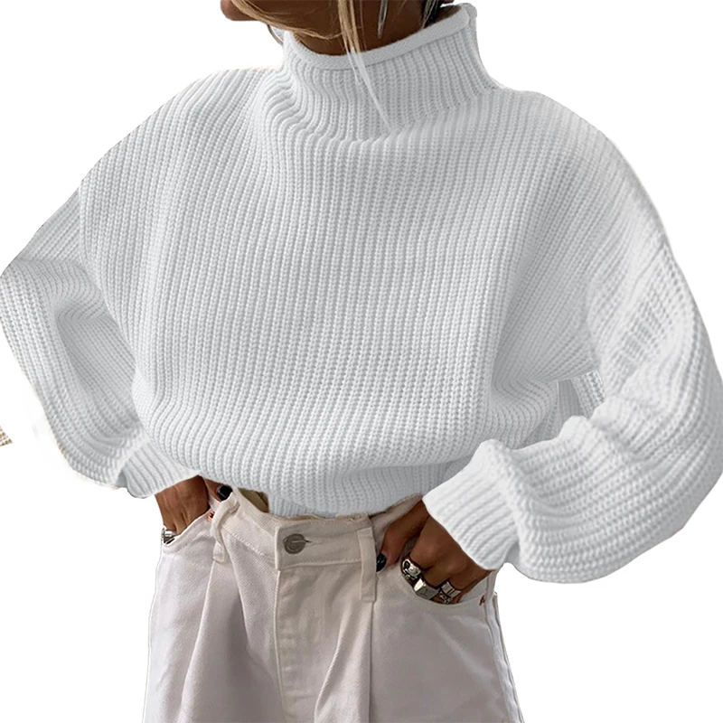 Y2K Knit Sweater Vest: Turtleneck Tank Top with Shoulder Pads