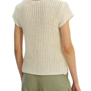 Y2K Knitted Crop Top - Short Sleeve V-Neck Aesthetic Streetwear