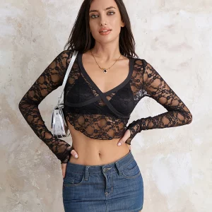 Y2K Lace Halter Crop Top - Sexy Summer Party Vest for Women