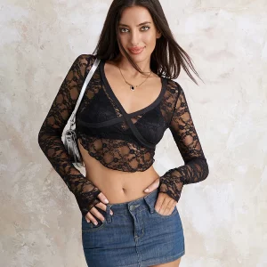 Y2K Lace Halter Crop Top - Sexy Summer Party Vest for Women