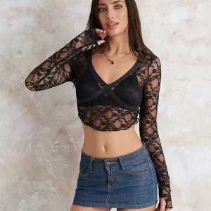 Y2K Lace Halter Crop Top - Sexy Summer Party Vest for Women