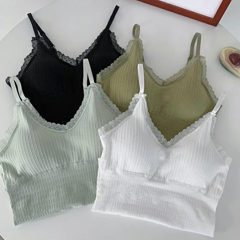 Y2K Lace-Up Crop Top: Sexy Sling Tank for Women Fashion Sleeveless Corset Spaghetti Strap Vest