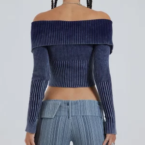 Y2K Lapel Crop Top: Off-Shoulder Slim Fit Blouse for Summer Autumn Parties