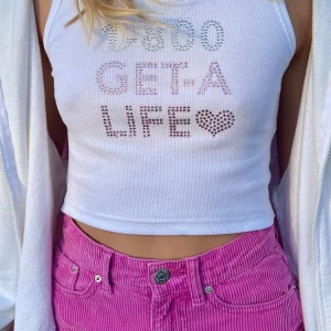 Y2K Love Sweet Top - Rhinestone Street Fashion Tank Top