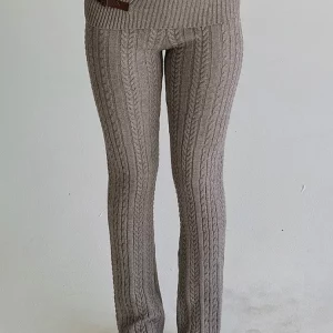 Y2K Low Rise Skinny Knitwear Leggings - Harajuku Streetwear Trousers