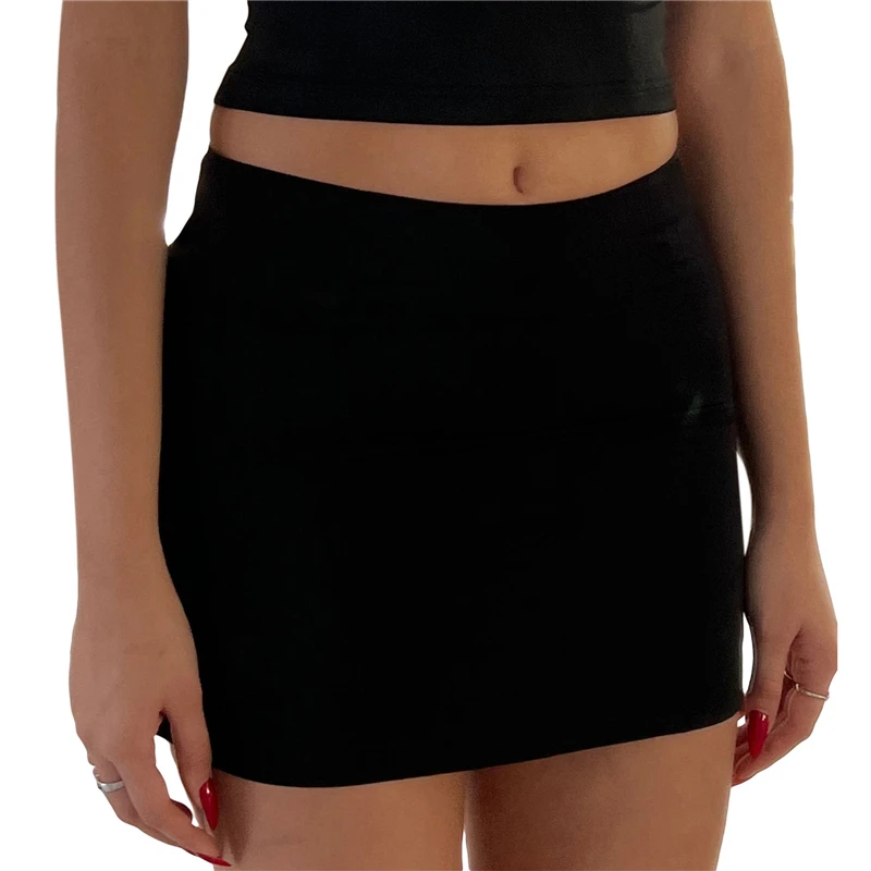 Y2K Mini Skirt - Summer Solid Color Low Waist Short Skirt - 2000s Aesthetic Streetwear