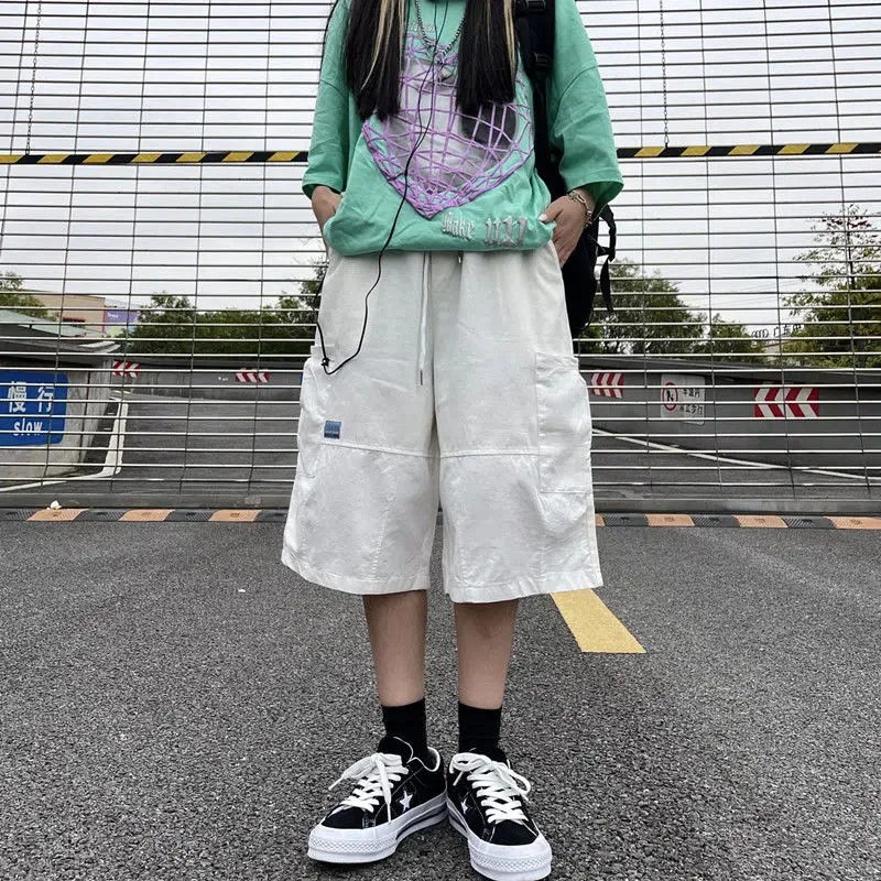 Y2K Oversize Cargo Shorts - Women's Summer Fashion Streetwear