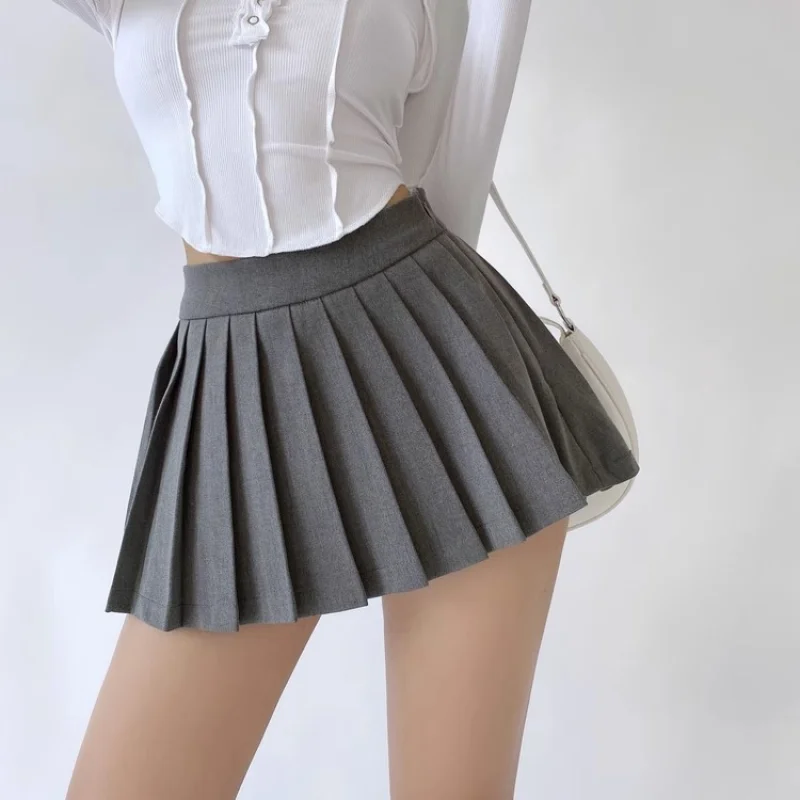 Y2K Pleated Mini Skirt - High Waist A-Line Shorts for Women - Grunge Summer Fashion