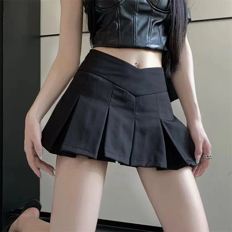 Y2K Pleated Mini Skirt - Sexy Low Waist Streetwear Fashion