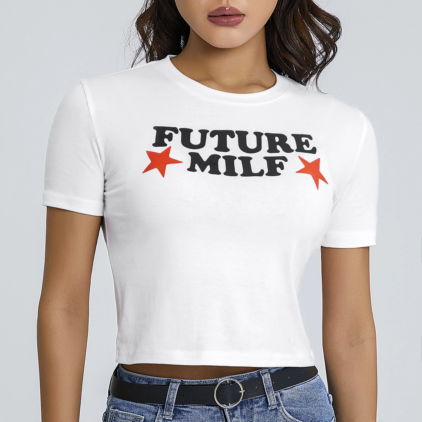 Y2K Print Crop Top: Cute Kawaii Punk Graphic Summer Tee - E-Girls Streetwear