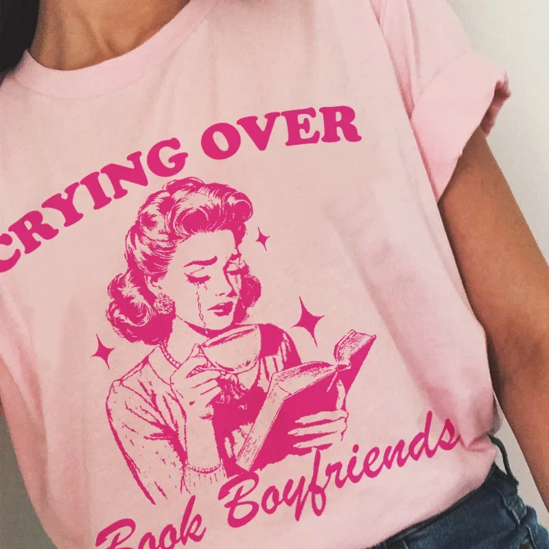 Y2K Retro Fantasy Romance Reader T-Shirt - Vintage Book Lover Tee