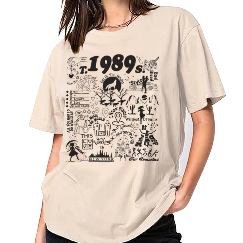 Y2K Retro Music Poster T-Shirt - Trendy Vintage Fandom Concert Tee for Women