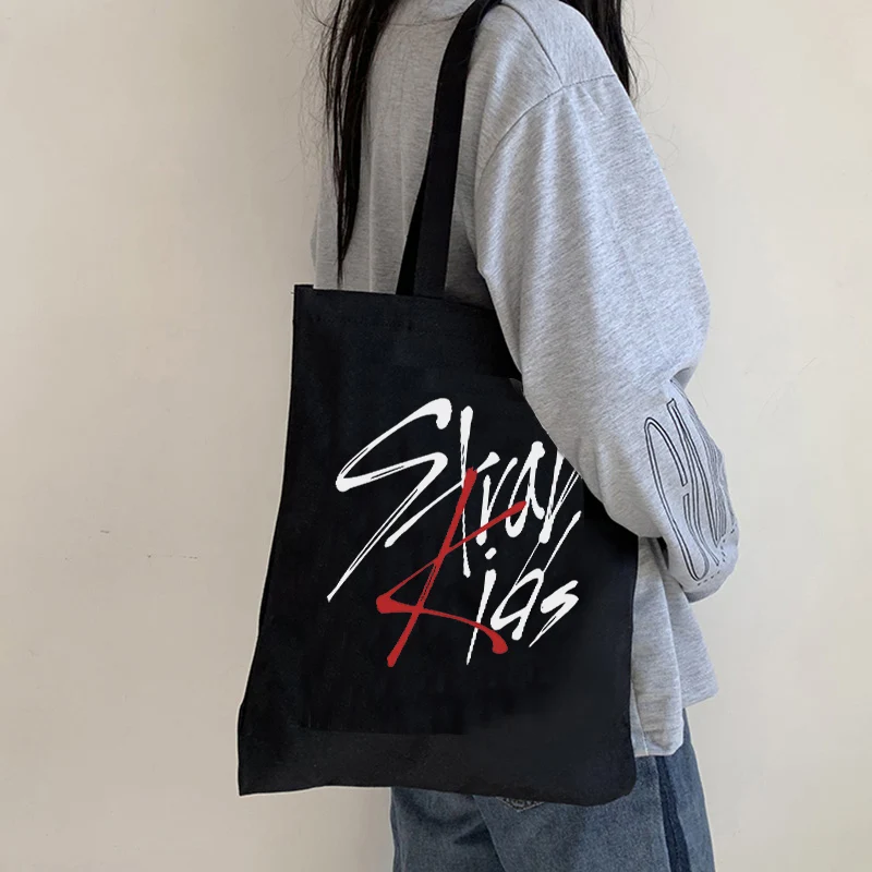 Y2K Retro Street Style Graphic Handbag - Korean Kpop Punk Gothic Anime Shopping Bag