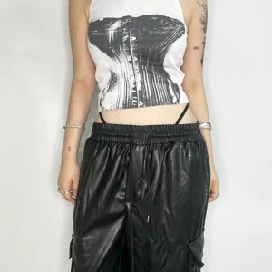 Y2K Strap Sexy Harajuku Hip Hop Rock Beauty Ethnic Sleeveless Women's Top