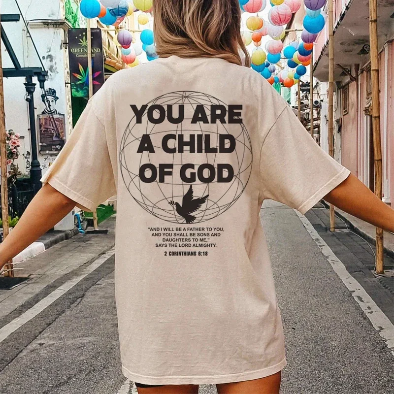 Y2K Streetwear Bible Verse T-Shirt - Trendy Jesus Faith Tee