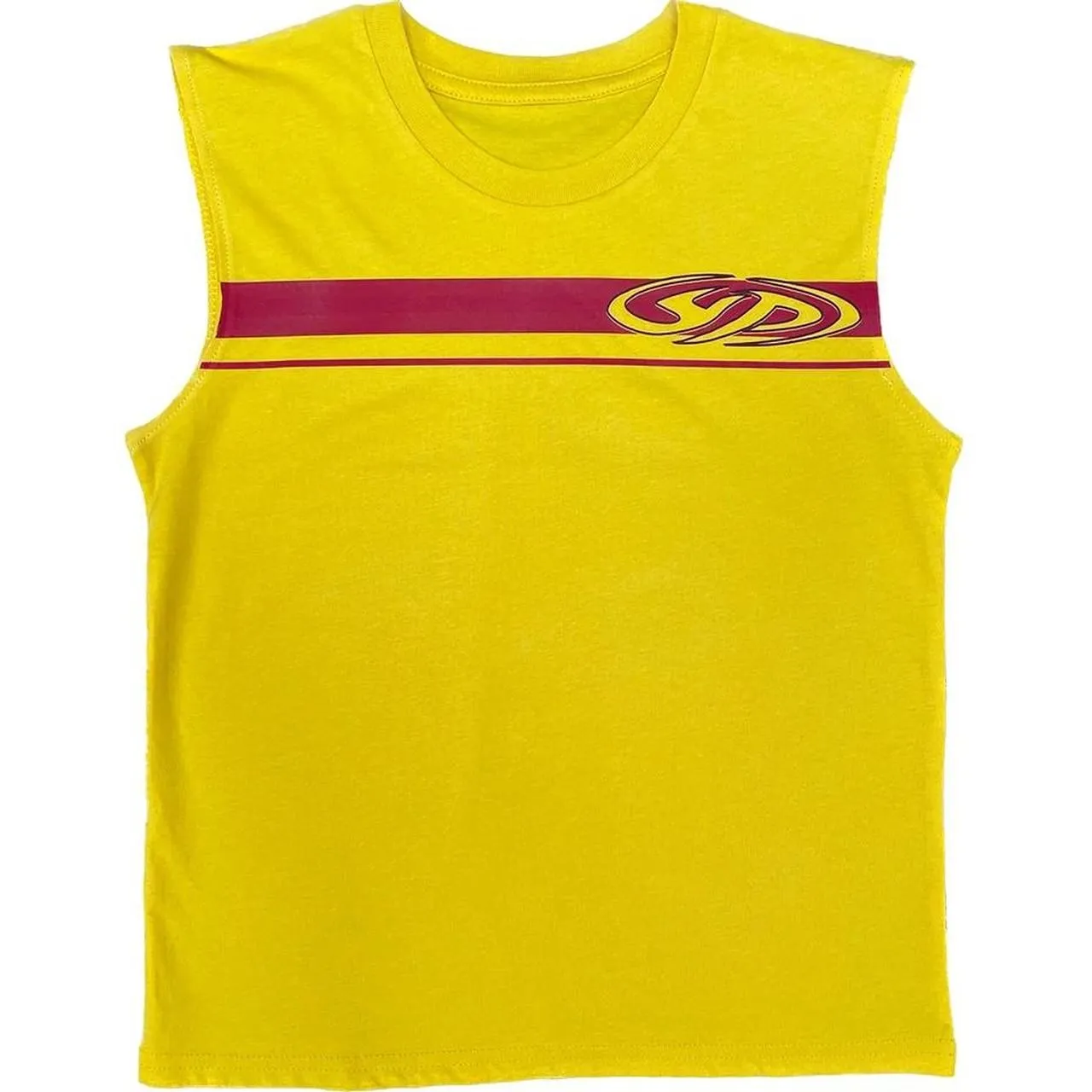 Y2K Stripe Symbol Design Sleeveless Tank Top - Harajuku Style for Women