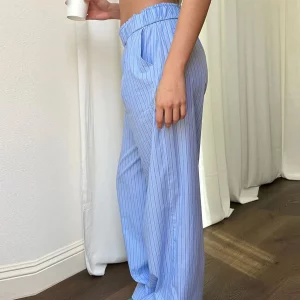 Y2K Striped Wide Leg Lounge Pants - Loose Fit High Waist Pajama Bottoms