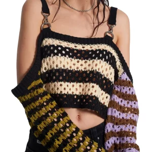 Y2K Style Off-Shoulder Knit Crop Top - Sexy Ribbed Sweater Jumpers