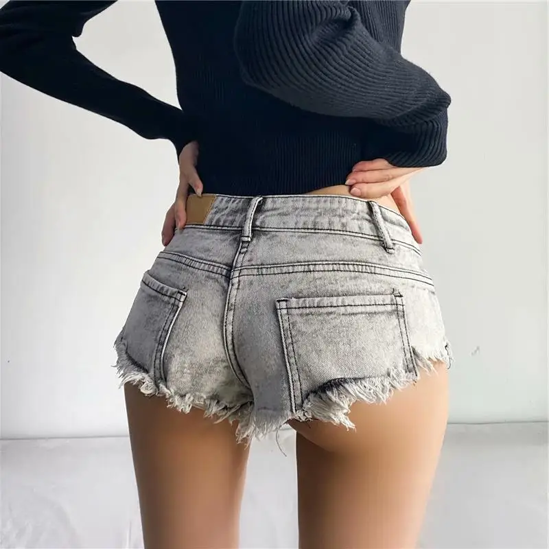 Y2K Summer 2024 Denim Sheath Shorts - Women's Hot Retro Style