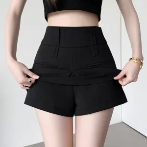 Y2K Summer 2024 Women's High Waist A-Line Skorts