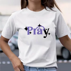 Y2K Summer Fashion Pray Graphic T-Shirt