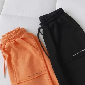 Y2K Summer High Waist Wide Leg Pants - Solid Color Casual Harajuku Oversize Shorts