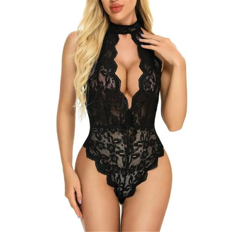 Y2K Summer Lace Jumpsuit: Flower Embroidery Backless Perspective Bodysuit