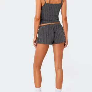 Y2K Summer Lounge Set: Lace Trim Crop Tank Top & Shorts - Women's Casual 2-Piece Outfit