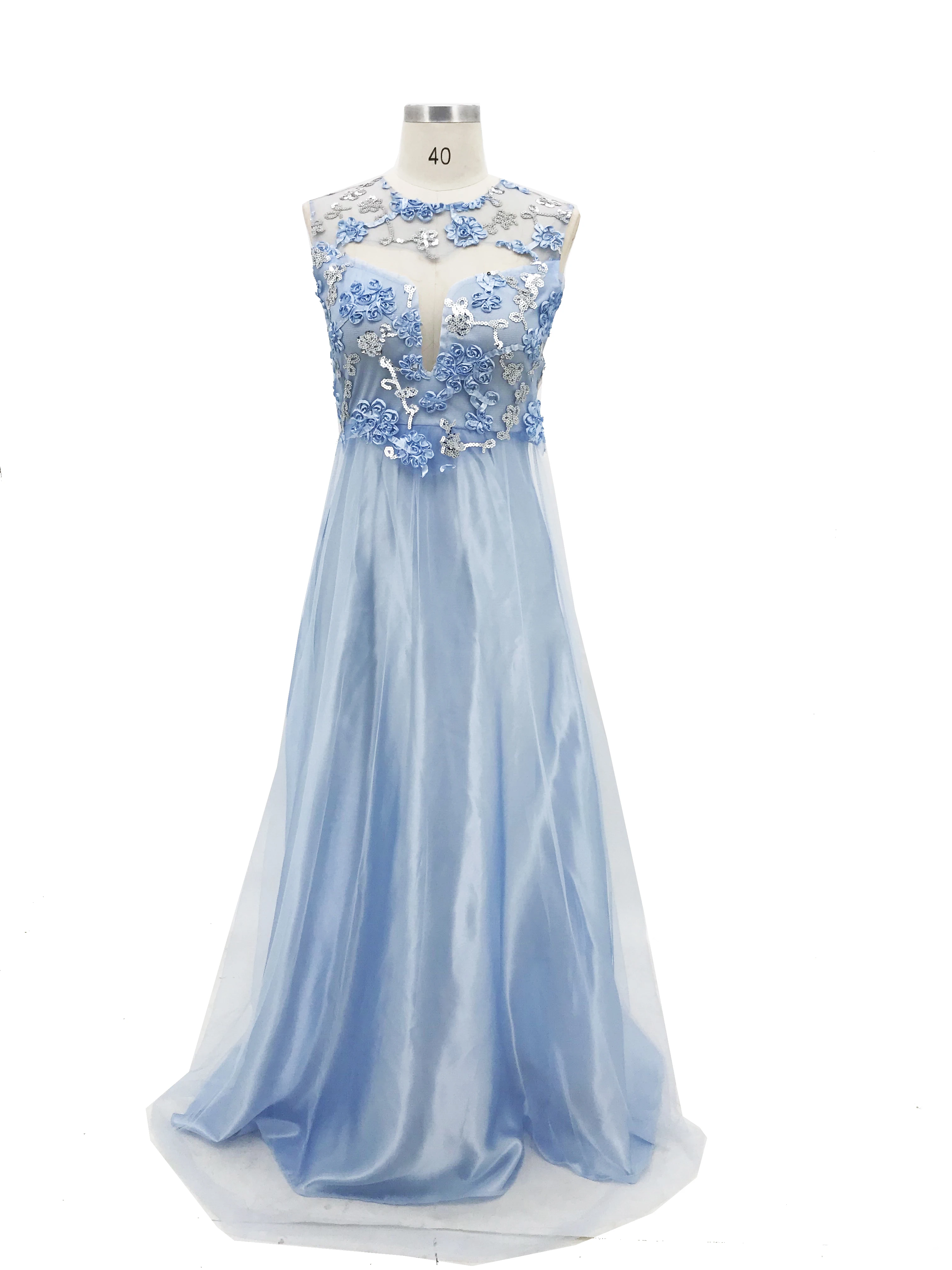 Y2K Summer Party Dress: Sleeveless Round Neck Ball Gown